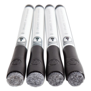 U Brands Medium Point Low-odor Dry-erase Markers With Erasers, Medium Bullet Tip, Black, Dozen freeshipping - TVN Wholesale
